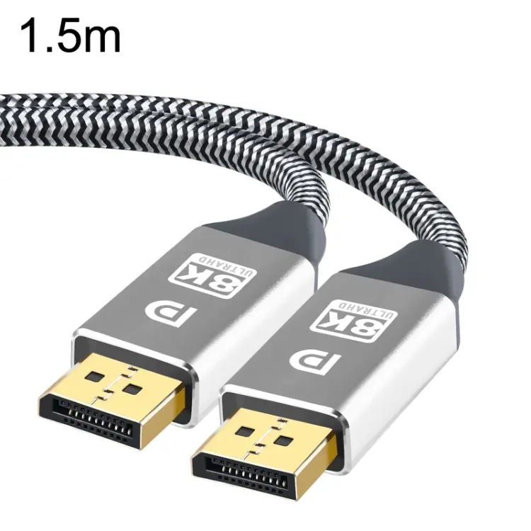 1.5m 1.4 Version DP Cable Gold-Plated Interface 8K High-Definition Display Computer Cable 30AWG OD