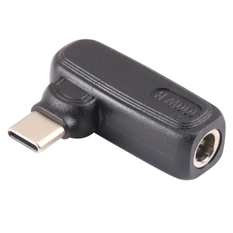100W 5.5x2.1mm Female to USB-C/Type-C Male Plug Laptop Adapter Connector