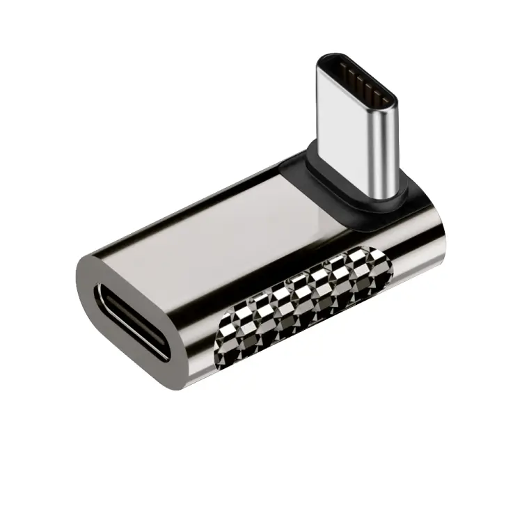 100W Type-C Male to Type-C Female 20Gbps Zinc Alloy Adapter, Style