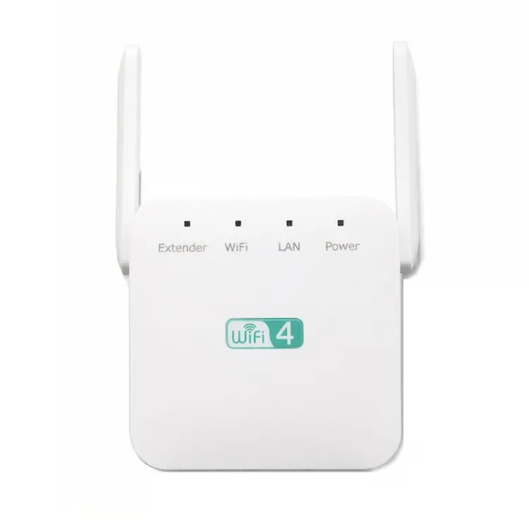2.4G 300M Wi-Fi Amplifier Long Range WiFi Repeater Wireless Signal Booster EU Plug White