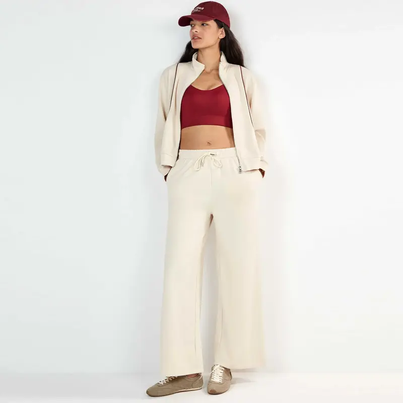 2/70030 - Coordinato donna pantaloni e giacca con zip