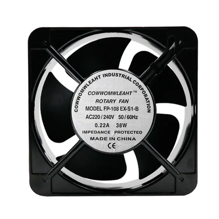 220V 38W 15cm Roller Chassis Electrical Cabinet Shaft Double Rolling Ball Bearing Fan
