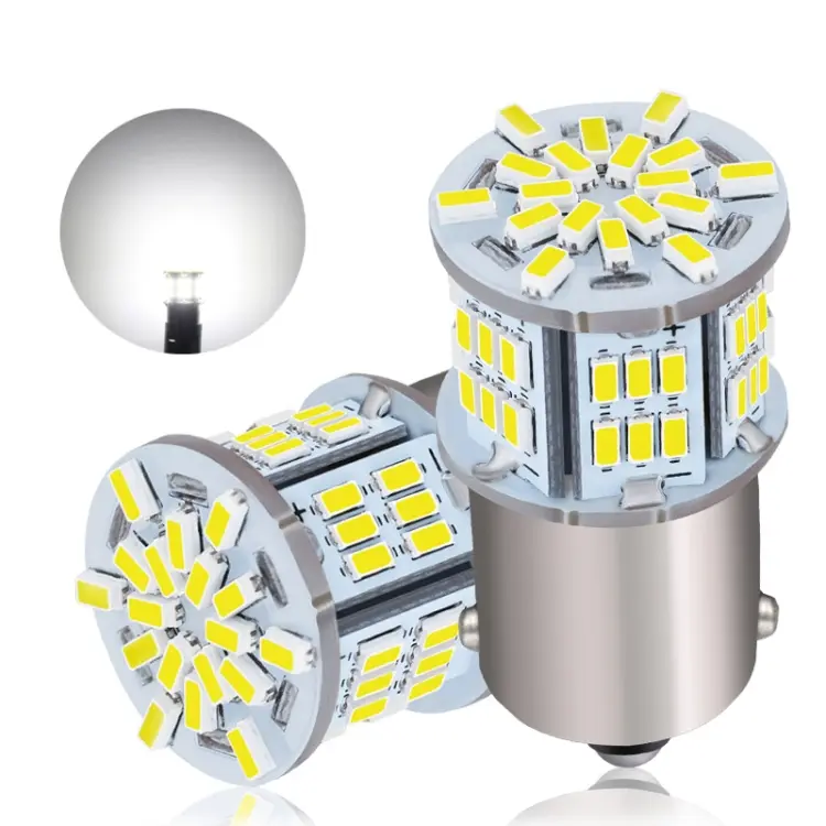 2pcs 1156-3014-5.4W LED Car Lights High Brightness Turn Signal Lights(White Light)
