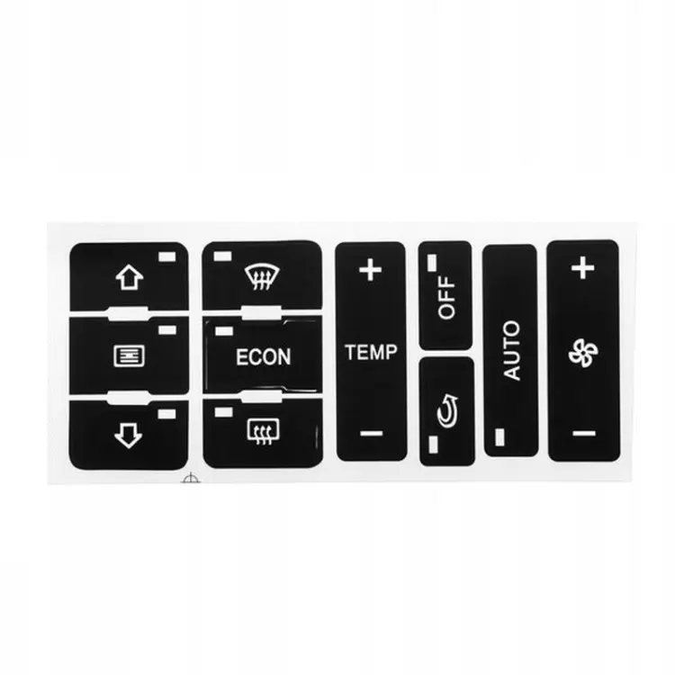 2pcs For Audi A2/A3/A8L Car Air Conditioning Control Switch Repair Sticker