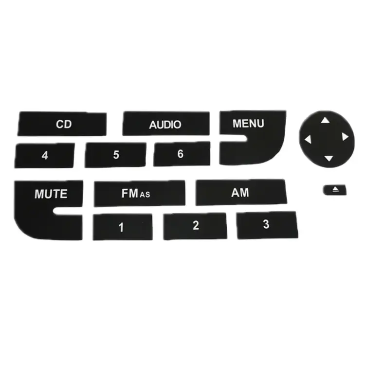 2pcs For Fiat Grand Punto Multimedia Radio Button Repair Sticker