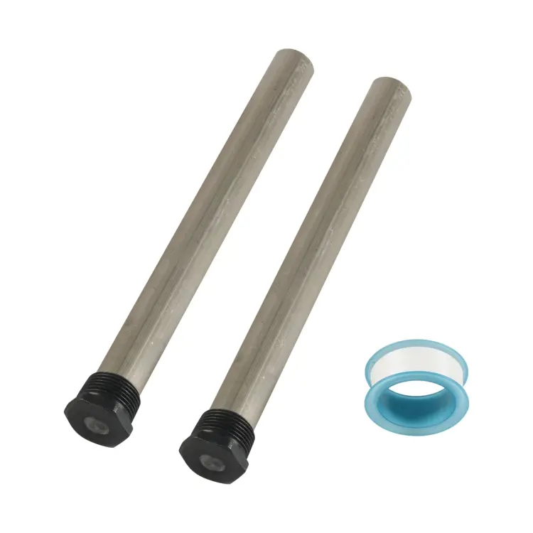 2pcs / Set RV US Standard 3/4NPT Water Heater Magnesium Anode Rod(Black Silver)