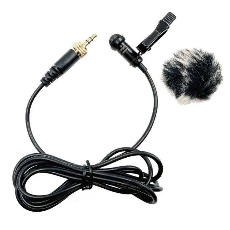 3.5mm Straight Internal Thread Plug Wireless Transmitting Lavalier Microphone, Length