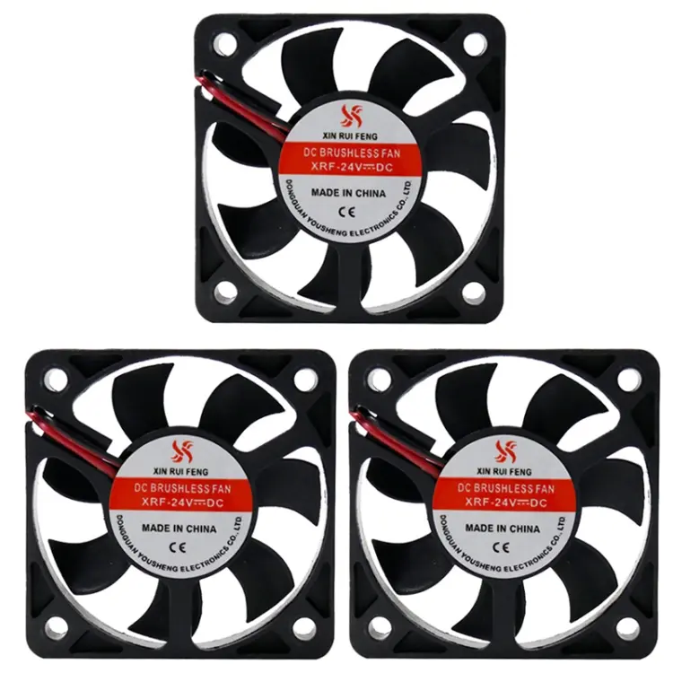 3pcs XIN RUI FENG 12V Ball Bearing 5cm Silent DC Cooling Fan