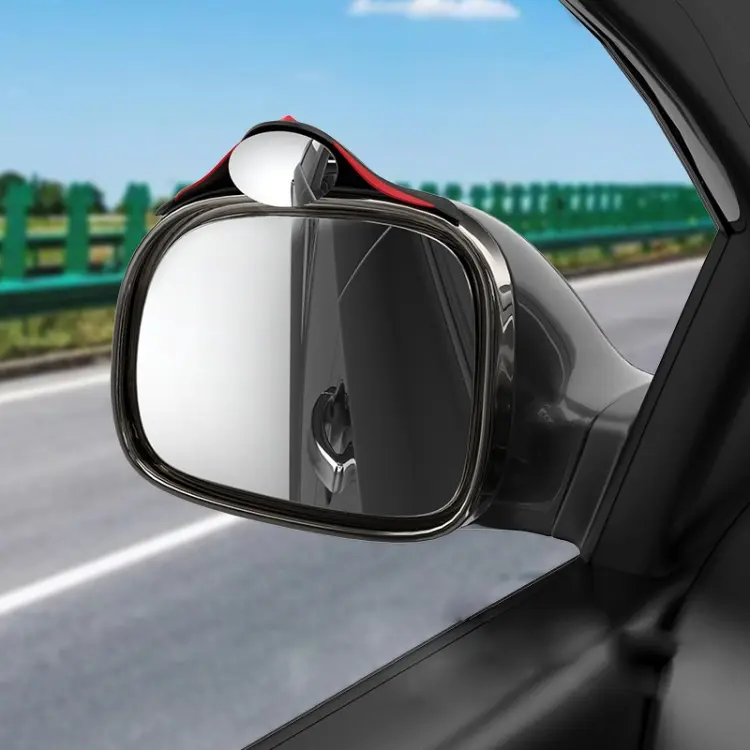 3R 3R-156 2 in 1 Car Auxiliary HD Blind Spot Mirror with Carbon Fiber Texture Rain Shield, Style