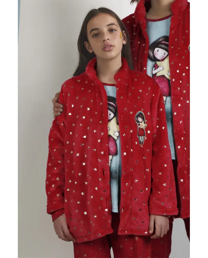 57422-0 - Vestaglia bimba Santoro con bottoni a stella