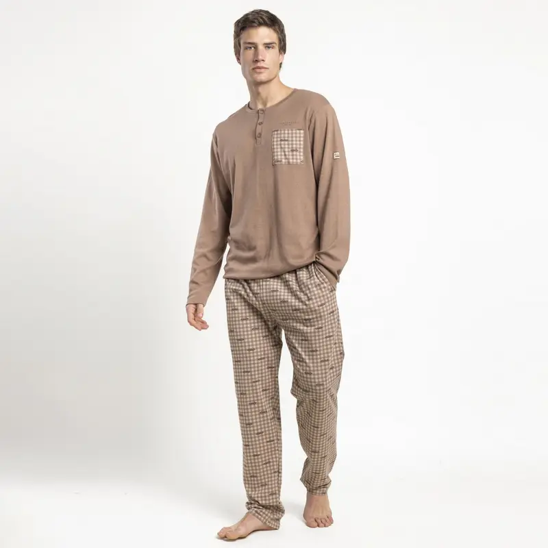 64839-0 - Pigiama caldo cotone serafino