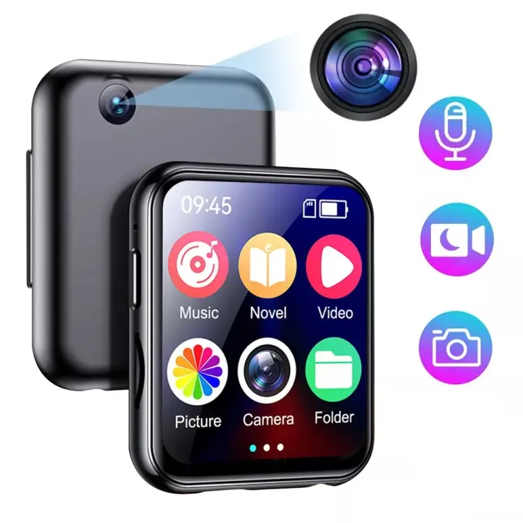 A30 MP3 Player With FHD 720P Digital Camera Bluetooth 5.4 Lossless Sound Audio Player 64GB