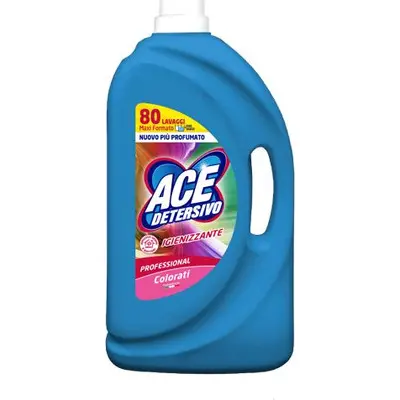 ACE PROFESSIONAL DETERSIVO LAVATRICE LIQUIDO 4L 80LAV. IGIENIZZANTE COLORATI