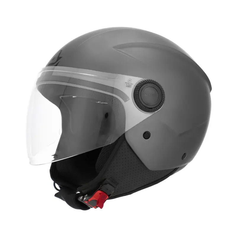 ACERBIS-Casco jet brezza metallic Grigio Scuro M