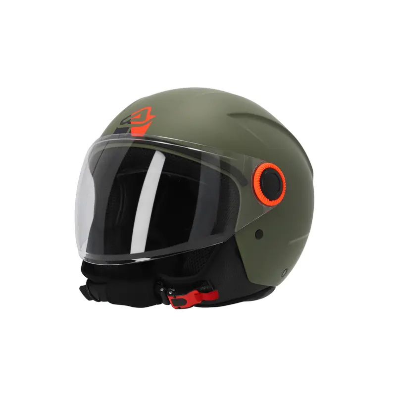 ACERBIS-Casco jet brezza Verde Militare M