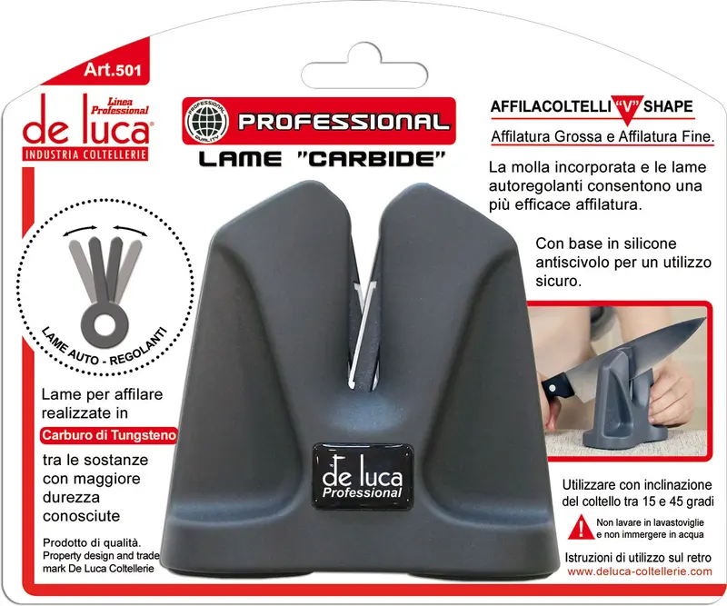 Affilacoltelli Professionale con Lame in Carburo di Tungsteno