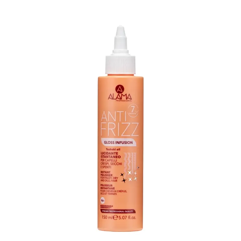 ALAMA PROFESSIONAL ANTI FRIZZ GLOSS INFUSION LUCIDANTE ISTANTANEO 150ML PER CAPELLI CRESPI,SECCHI,SPENTI