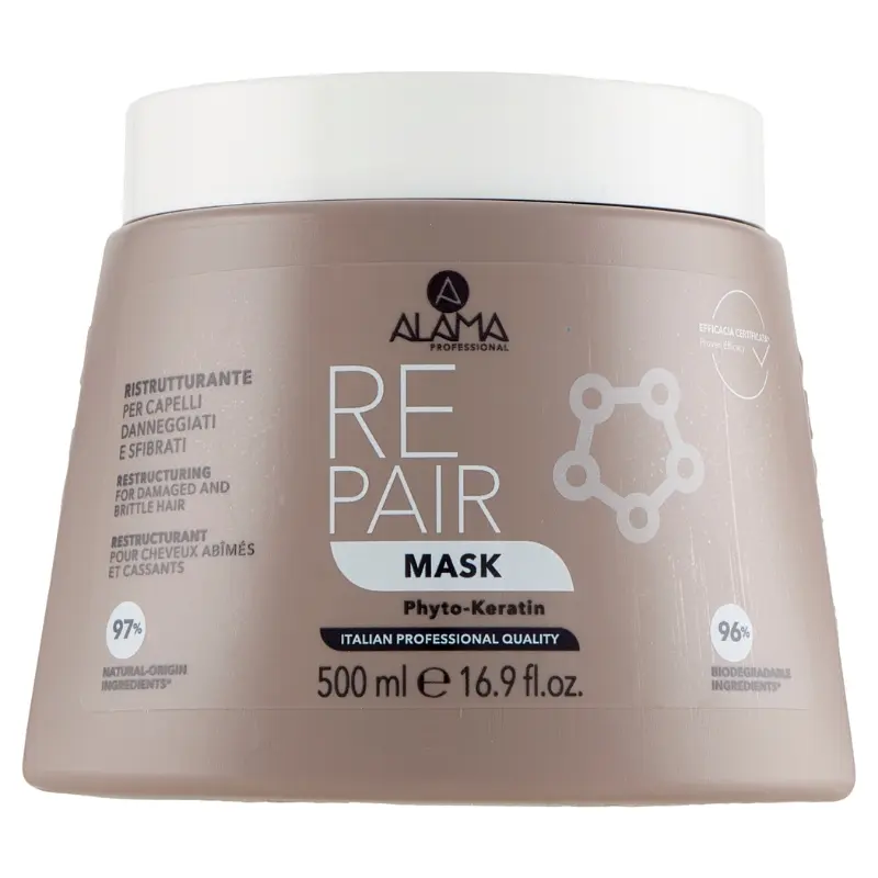 ALAMA PROFESSIONAL REPAIR MASK 500ML RISTRUTTURANTE PER CAPELLI DANNEGGIATI E SFIBRATI