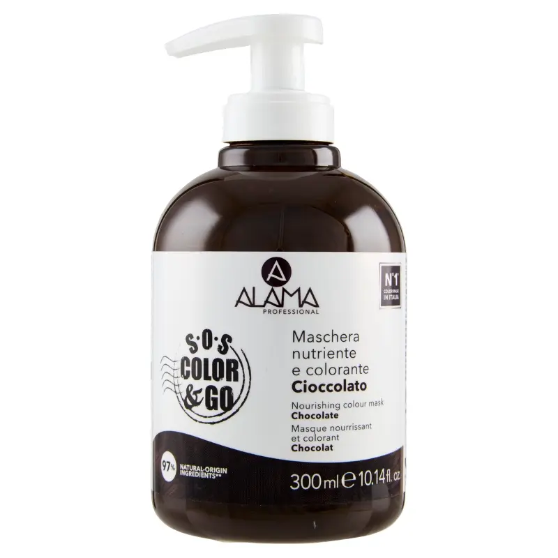 ALAMA PROFESSIONAL S.O.S COLOR & GO MASCHERA NUTRIENTE E COLORANTE 300ML CIOCCOLATO