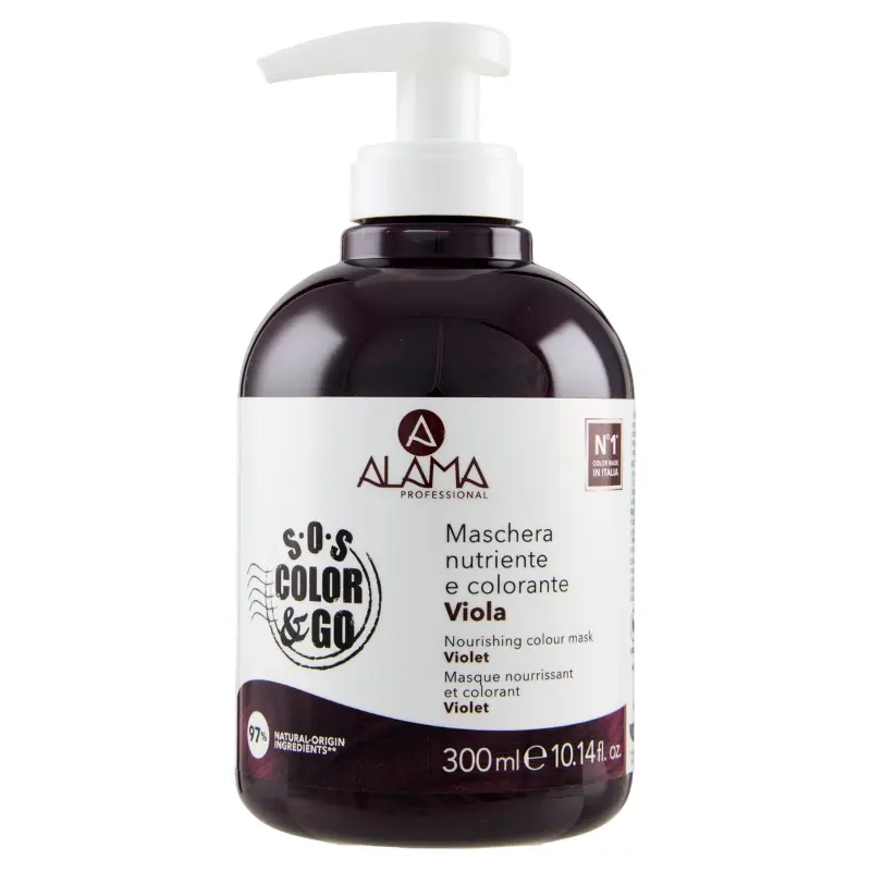 ALAMA PROFESSIONAL S.O.S COLOR & GO MASCHERA NUTRIENTE E COLORANTE 300ML VIOLA