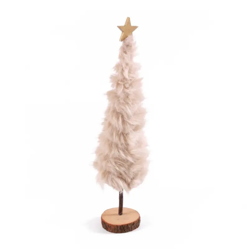 Albero in peluche beige Ø8,5H44