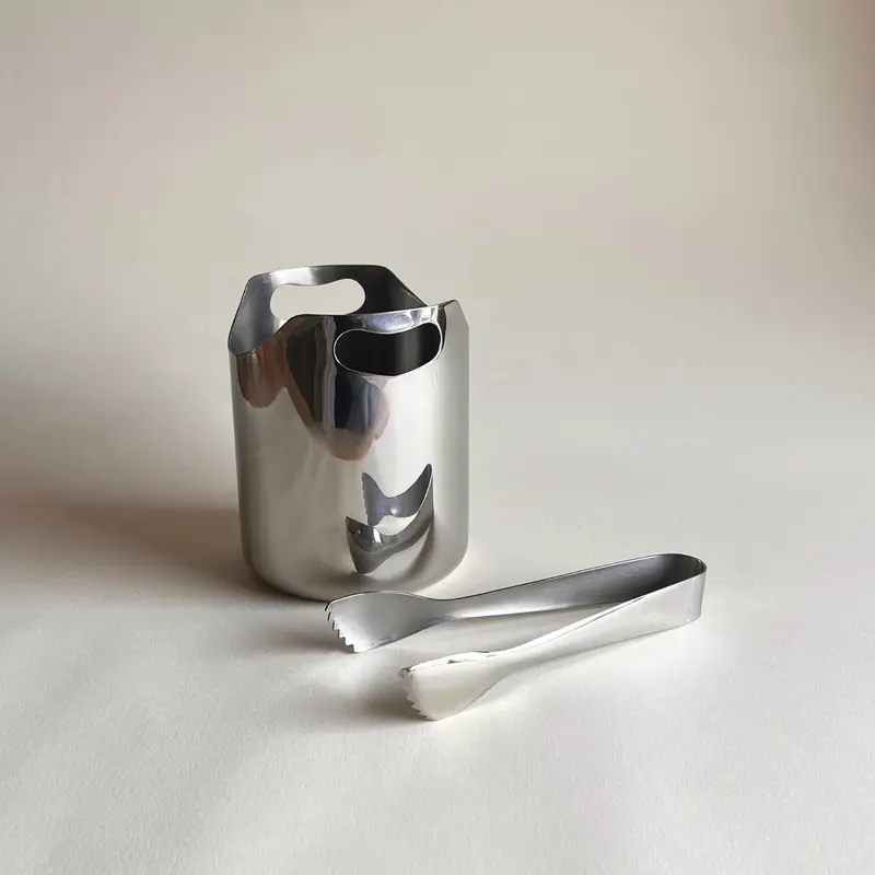 AMC Polished Steel Ice Bucket | 1980s