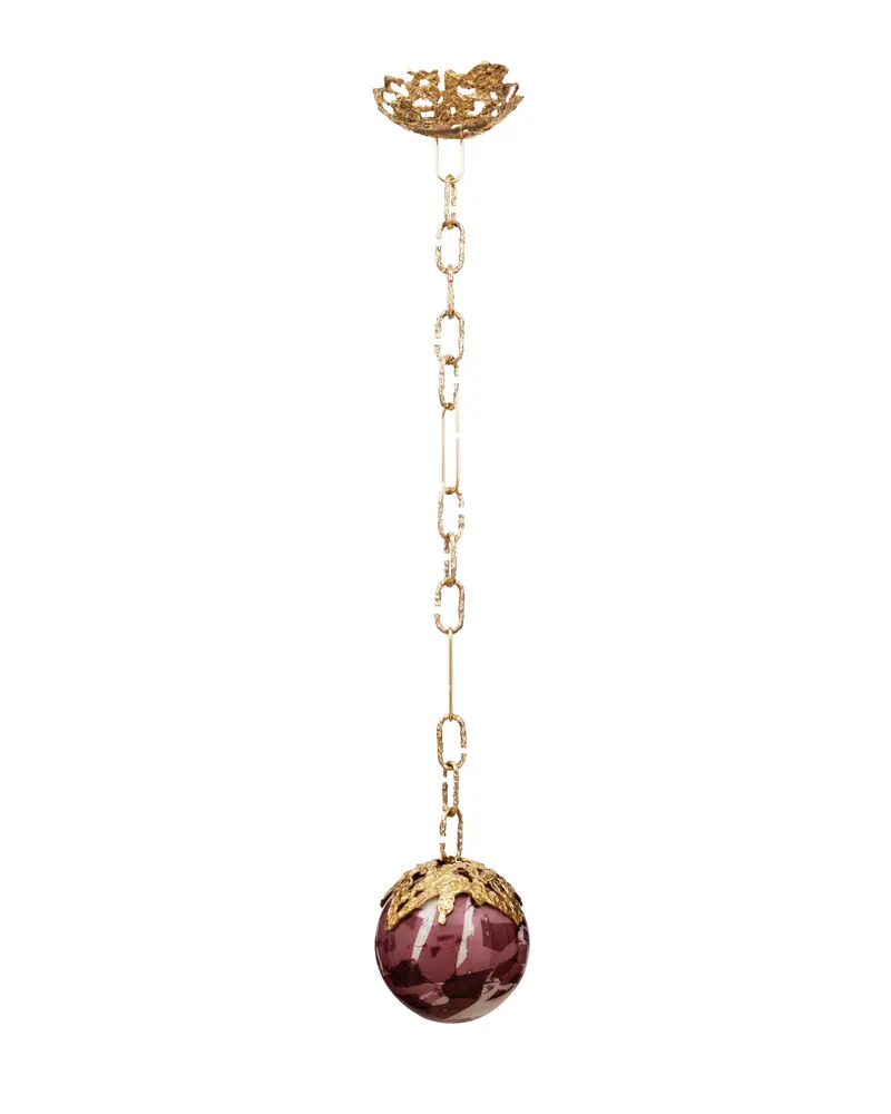 AMETHYST BROKEN CHARM - single globe