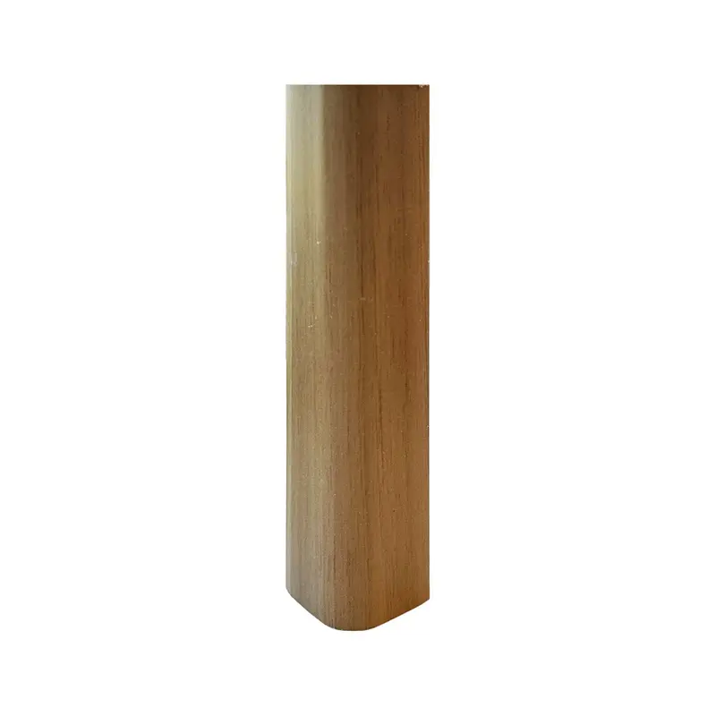 Angolare per zoccolo 90° R12 in noce medio H 12 cm.