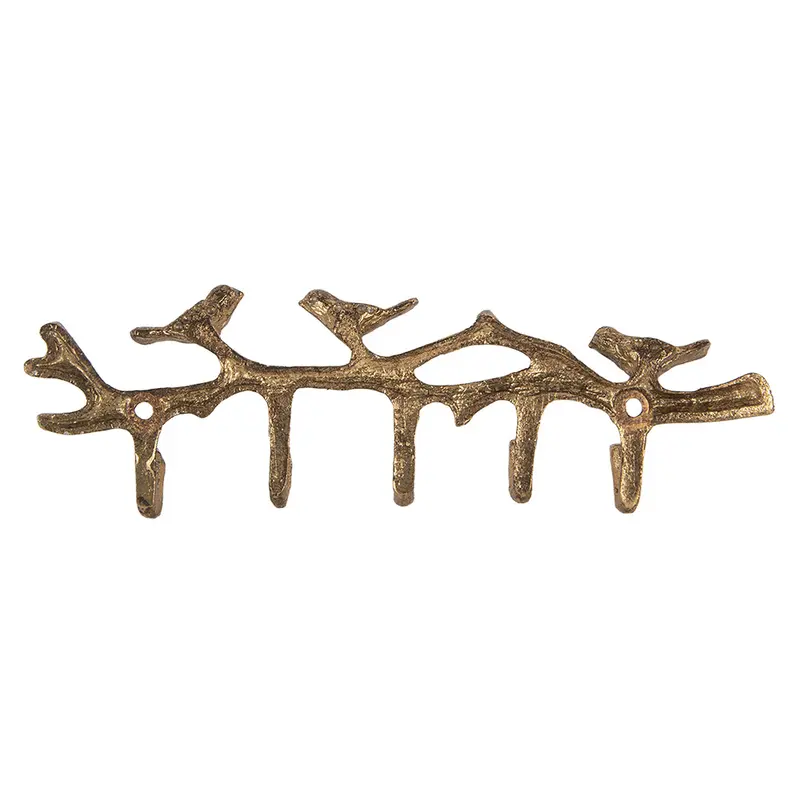 Appendiabiti 5 ganci Uccelli 18x2x6 cm