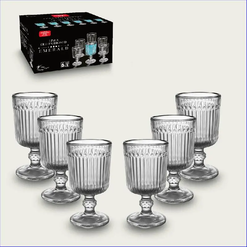 ARCA LINEA OLD FASHION EMERALD SET 6 BICCHIERI AMARO 65ML