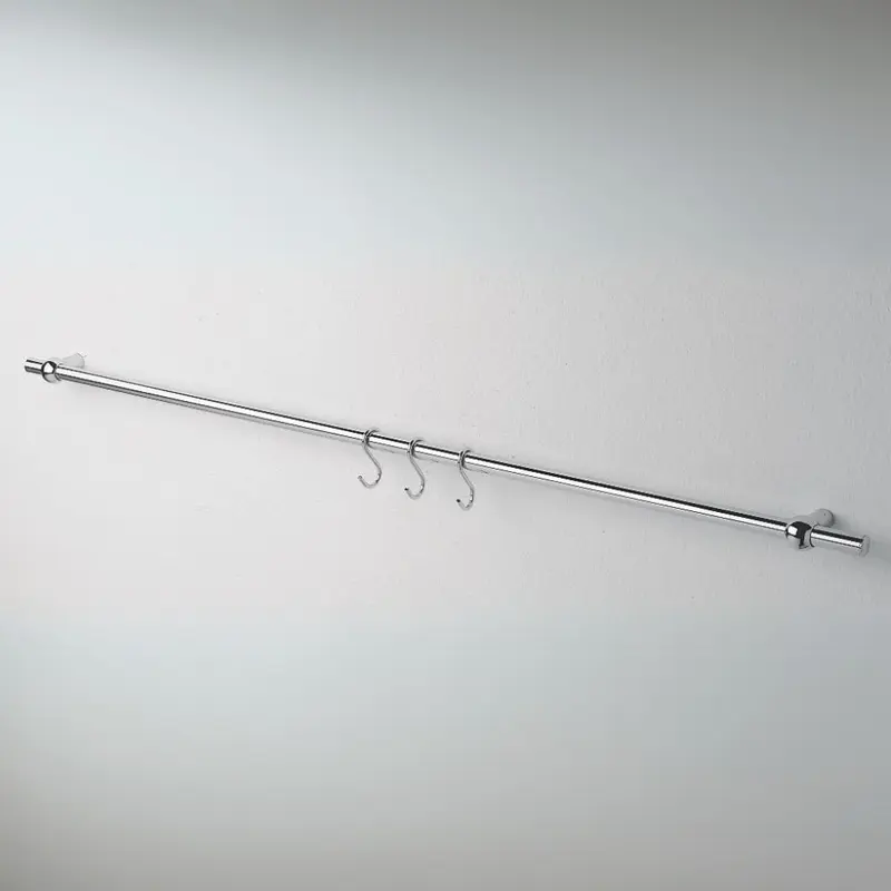 Asta appendi mestoli KITCROMO90 4 ganci 90 cm cromo