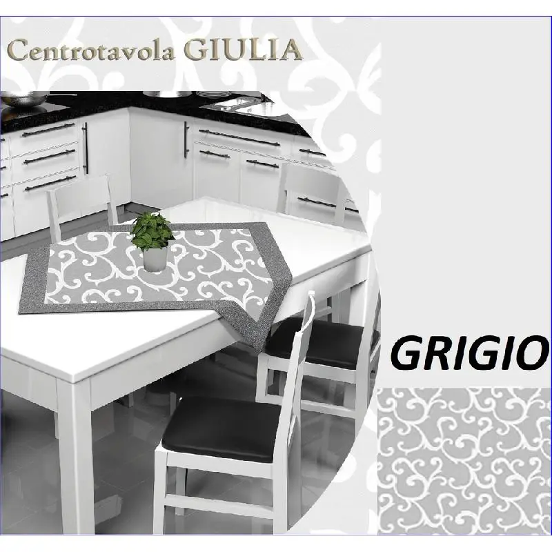 BA GIULIA CENTROTAVOLA GRIGIO