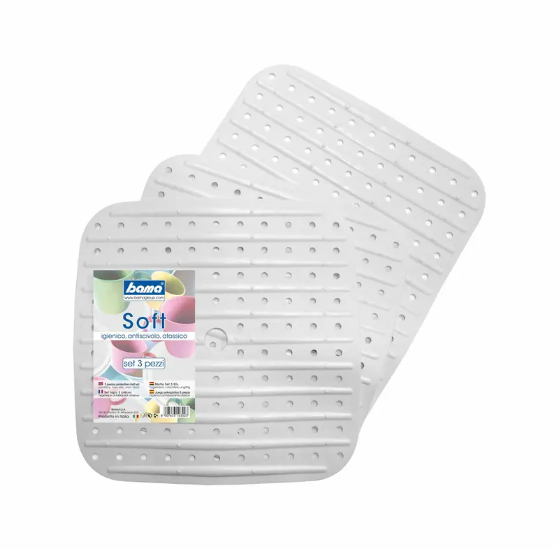 BAMA SOFT TAPPETO LAVELLO SET 3 PEZZI