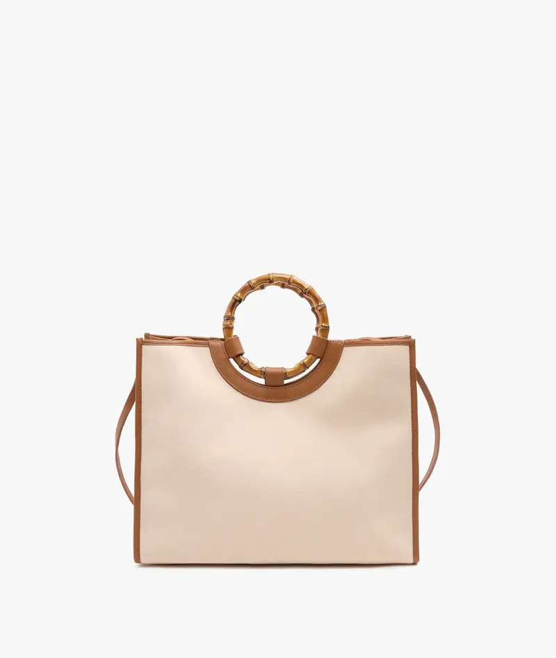 Bamboo Handbag Canvas - Large