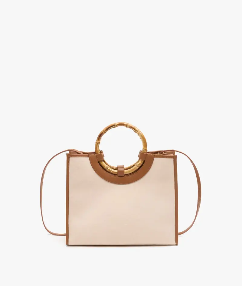Bamboo Handbag Canvas - Medium