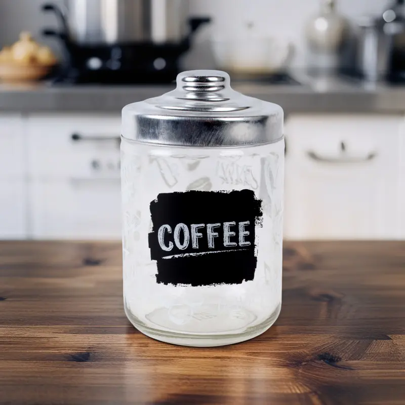 Barattolo in Ceramica Lavagna per Caffè/Sale 800 cc