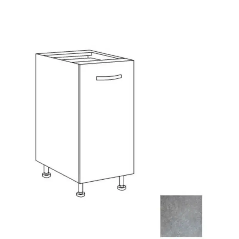 Base cucina 40x60x82h cemento