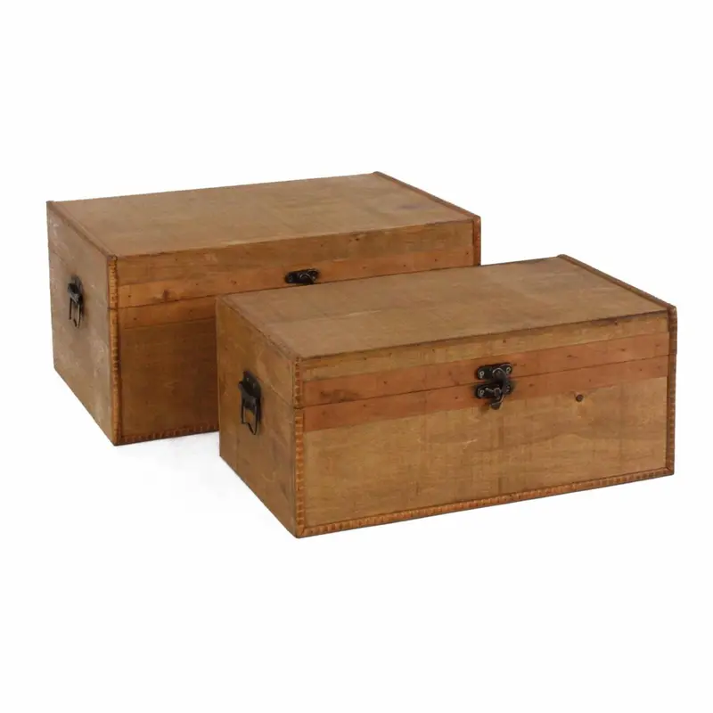 BAULETTO LEGNO SCURO RET.44X30H21S2 COMPOSTO DA