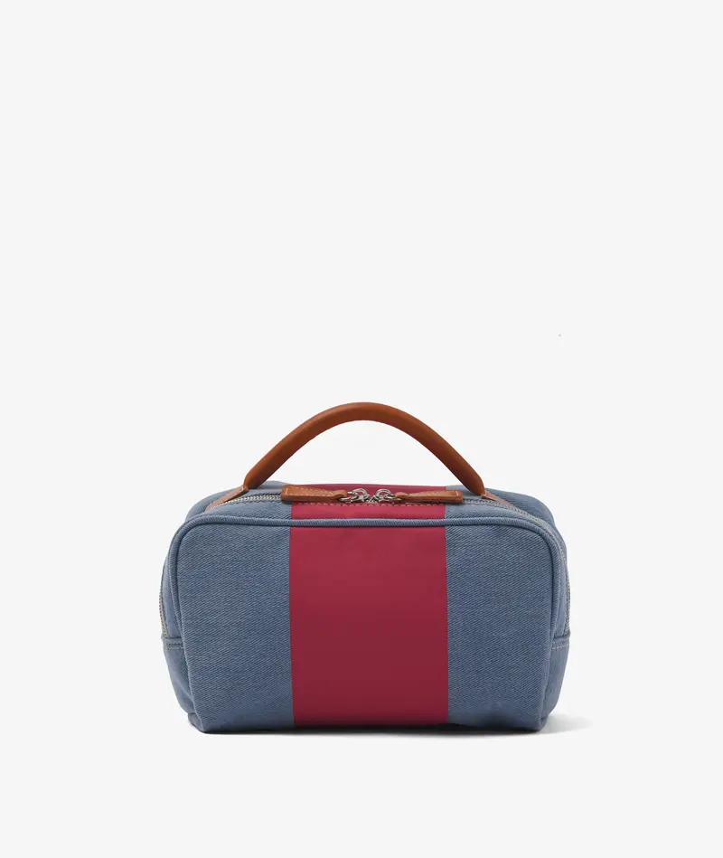 Beauty Case Stripe Blue