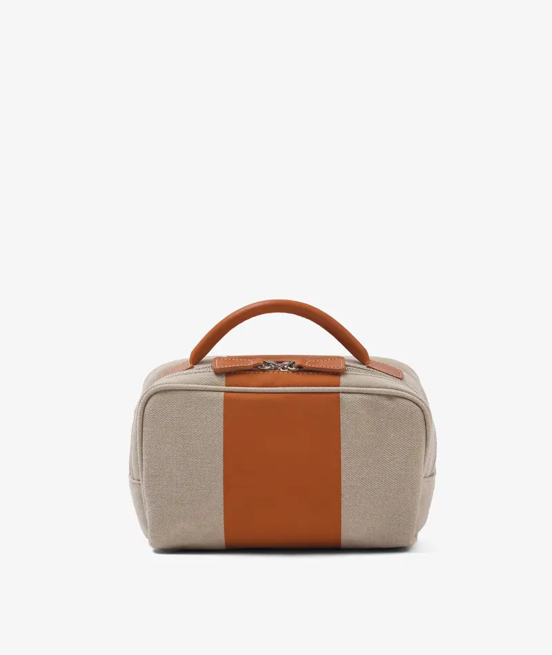 Beauty Case Stripe Sand