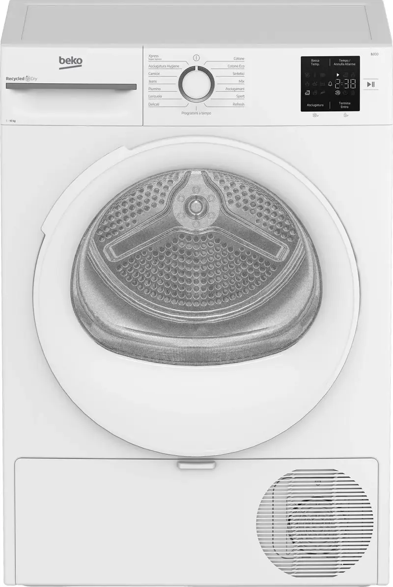 Beko Asciugatrice 10 Kg Classe D Inverter con Pompa di Calore Profondità 61 cm Vapore EcoGentle colore Bianco