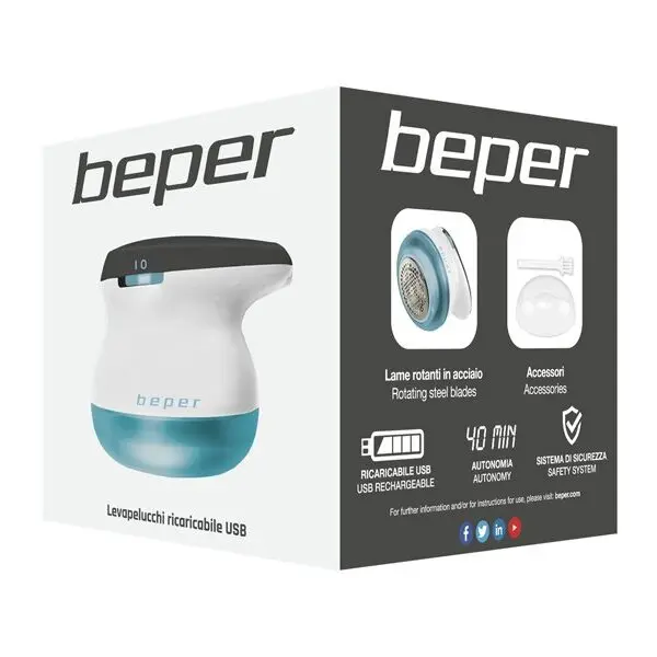 Beper Levapelucchi ricaricabile USB