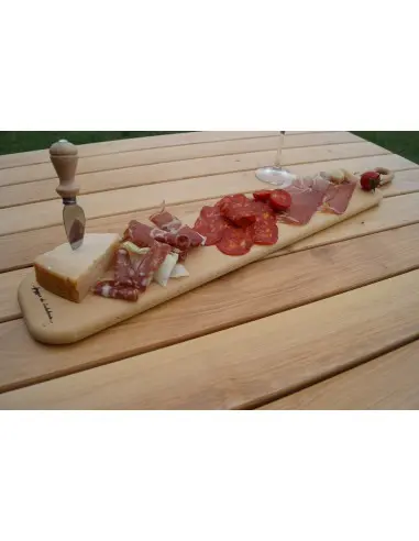 BESIDIAE TAGLIERE PORTA BRUSCHETTE IN LEGNO DI FAGGIO 50X13