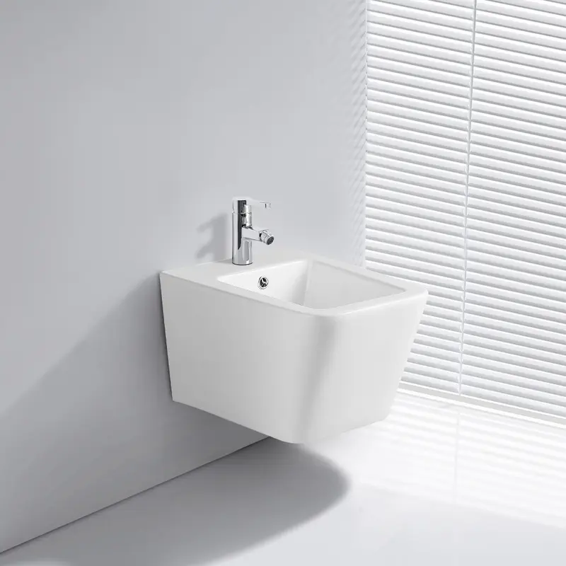 Bidet sospeso YJ-1383 51.5x33x36 cm. bianco lucido