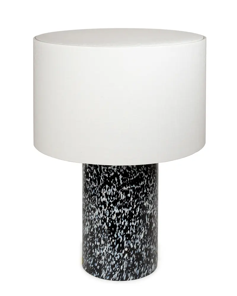 BLACK & WHITE PILLAR LAMP