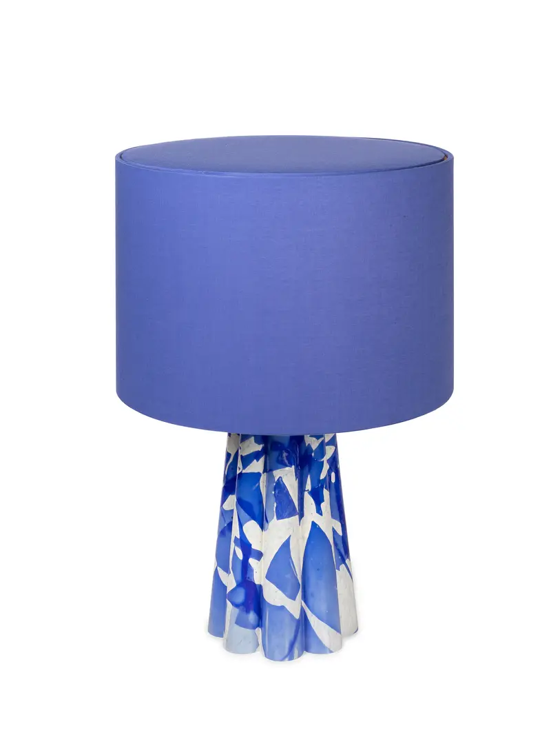 BLUE BUCKET LAMP