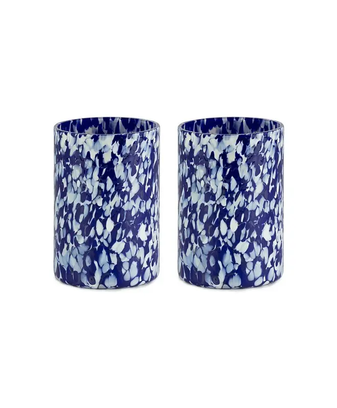 BLUE & IVORY TUMBLERS
