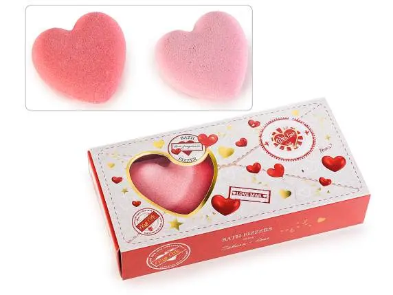 Bombe da bagno a cuore