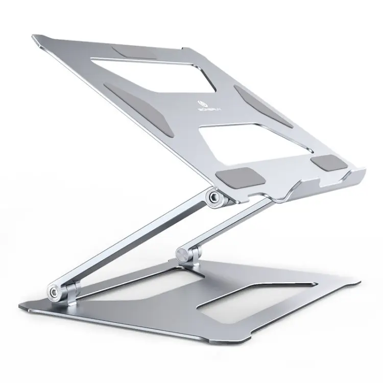 Boneruy P18 Ergonomic Desk Aluminum Holder for 14-17.3 Inch Laptops(Silver)