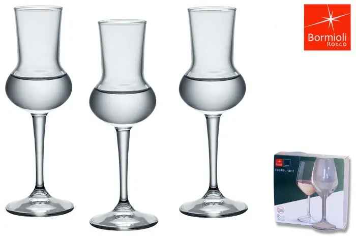 BORMIOLI RESTAURANT CALICE GRAPPA 8CL X3